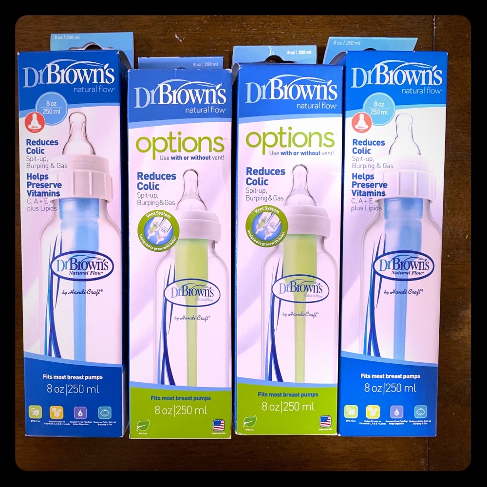 NEW Dr Brown’s Natural Flow 8 oz/250 ml Bottle